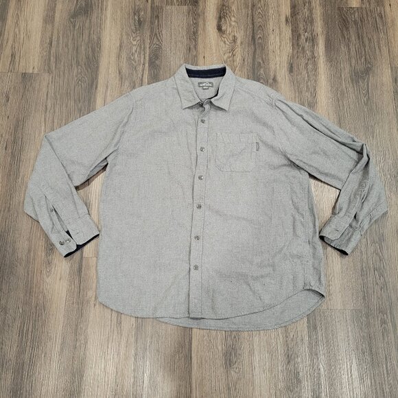 Eddie Bauer button down shirt gray mens‎ XXL - Picture 1 of 5
